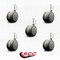Service Caster 2-3/8'' Gray Floor Safe Twin Wheel Casters 5/16 Threaded Stem, 5PK SCC-TS02S60-TPR-GRY-5161810-5 - alternate 2